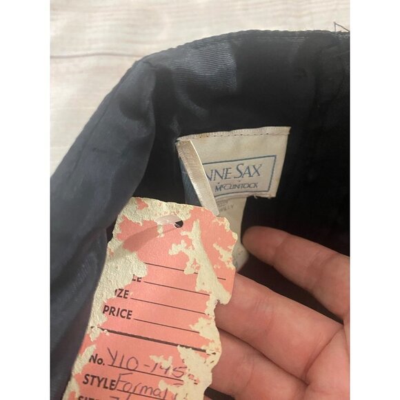 Vintage Jessica McClintock Gunne Sax Black Embellished Cocktail Dress - 7/8 - Picture 9 of 12